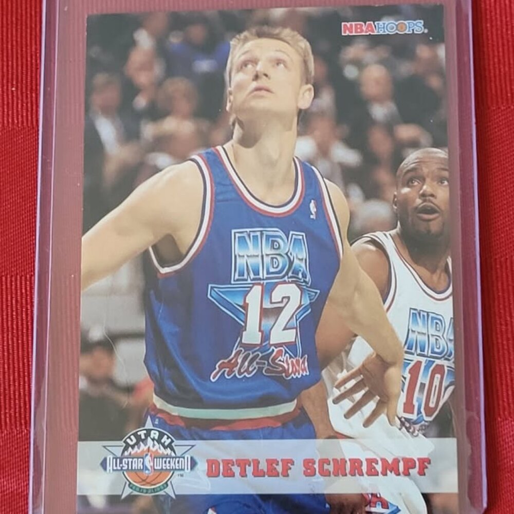 1993 SKYBOX, DETLEF SCHREMPF, N.B.A. ALL STAR GAME CARD!!!